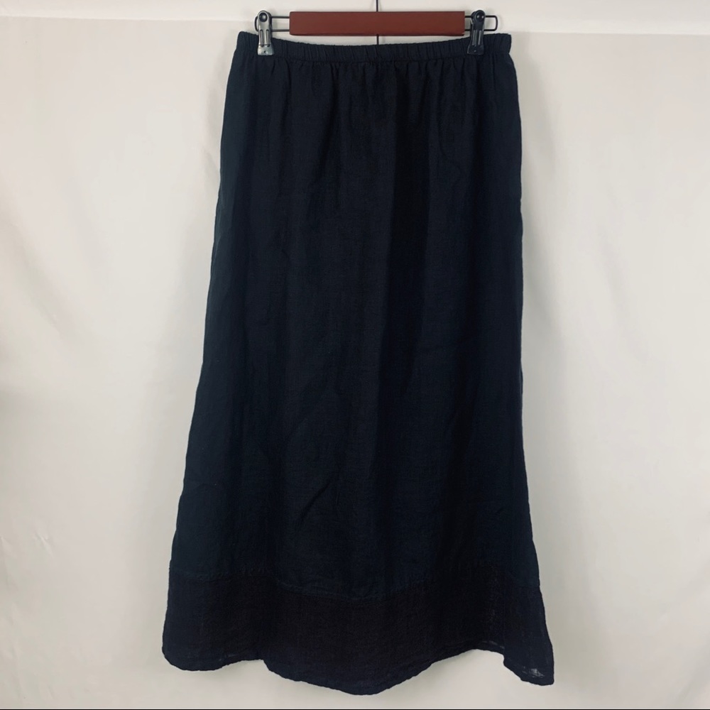 Flax Women's Maxi Skirt in Dark Navy